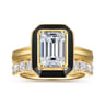 14K Yellow Gold Diamond Matching Wedding Band - 0.8 ct
