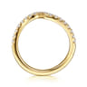 14K Yellow Gold Diamond Matching Wedding Band - 0.3 ct