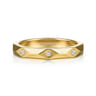 14K Yellow Gold Diamond Matching Wedding Band - 0.08 ct