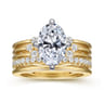 14K Yellow Gold Diamond Matching Wedding Band - 0.3 ct