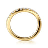14K Yellow Gold Diamond Matching Wedding Band - 0.4 ct