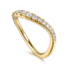 14K Yellow Gold Diamond Matching Wedding Band - 0.4 ct