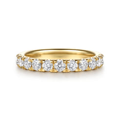 14K Yellow Gold Diamond Matching Wedding Band