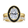 14K Yellow Gold Diamond Matching Wedding Band - 0.8 ct