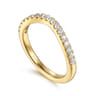 14K Yellow Gold Diamond Matching Wedding Band - 0.3 ct