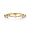 14K Yellow Gold Diamond Matching Wedding Band - 0.14 ct