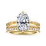 14K Yellow Gold Diamond Matching Wedding Band - 0.3 ct