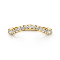 14K Yellow Gold Diamond Matching Wedding Band