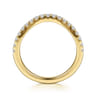 14K Yellow Gold Diamond Matching Wedding Band - 0.3 ct