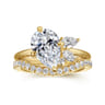 14K Yellow Gold Diamond Matching Wedding Band - 0.3 ct