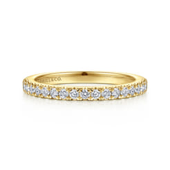 14K Yellow Gold Diamond Matching Wedding Band