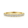 14K Yellow Gold Diamond Matching Wedding Band - 0.3 ct