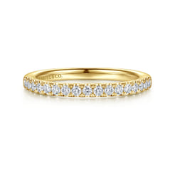14K Yellow Gold Diamond Matching Wedding Band