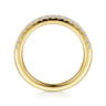 14K Yellow Gold Diamond Matching Wedding Band - 0.3 ct