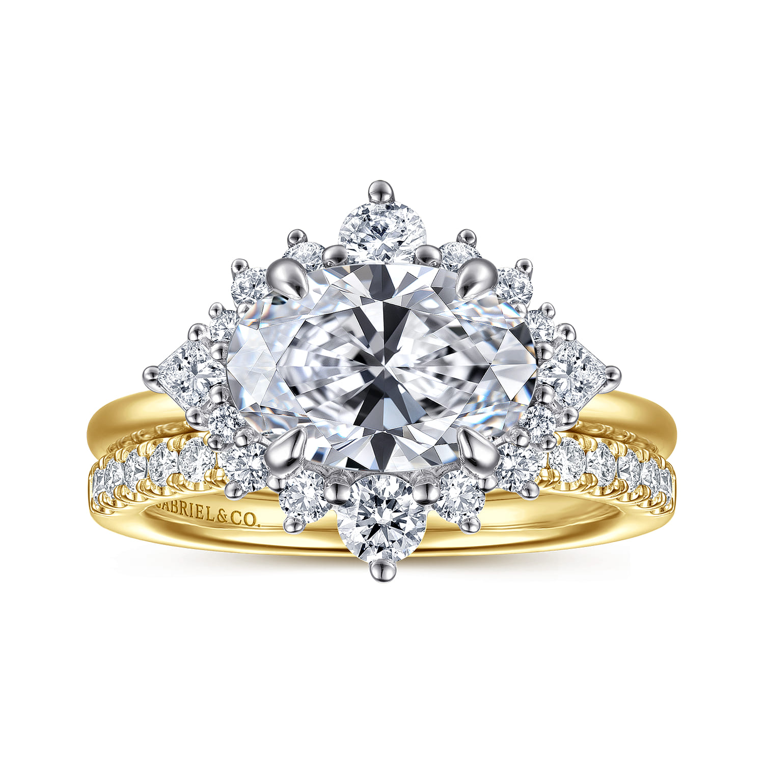 14K Yellow Gold Diamond Matching Wedding Band - 0.3 ct - Shot 4