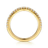 14K Yellow Gold Diamond Matching Wedding Band - 0.3 ct