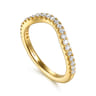 14K Yellow Gold Diamond Matching Wedding Band - 0.3 ct
