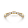 14K Yellow Gold Diamond Matching Wedding Band - 0.35 ct