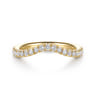 14K Yellow Gold Diamond Matching Wedding Band - 0.3 ct