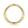 14K Yellow Gold Diamond Matching Wedding Band - 0.3 ct