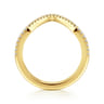 14K Yellow Gold Diamond Matching Wedding Band - 0.17 ct