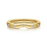 14K Yellow Gold Diamond Matching Wedding Band - 0.14 ct