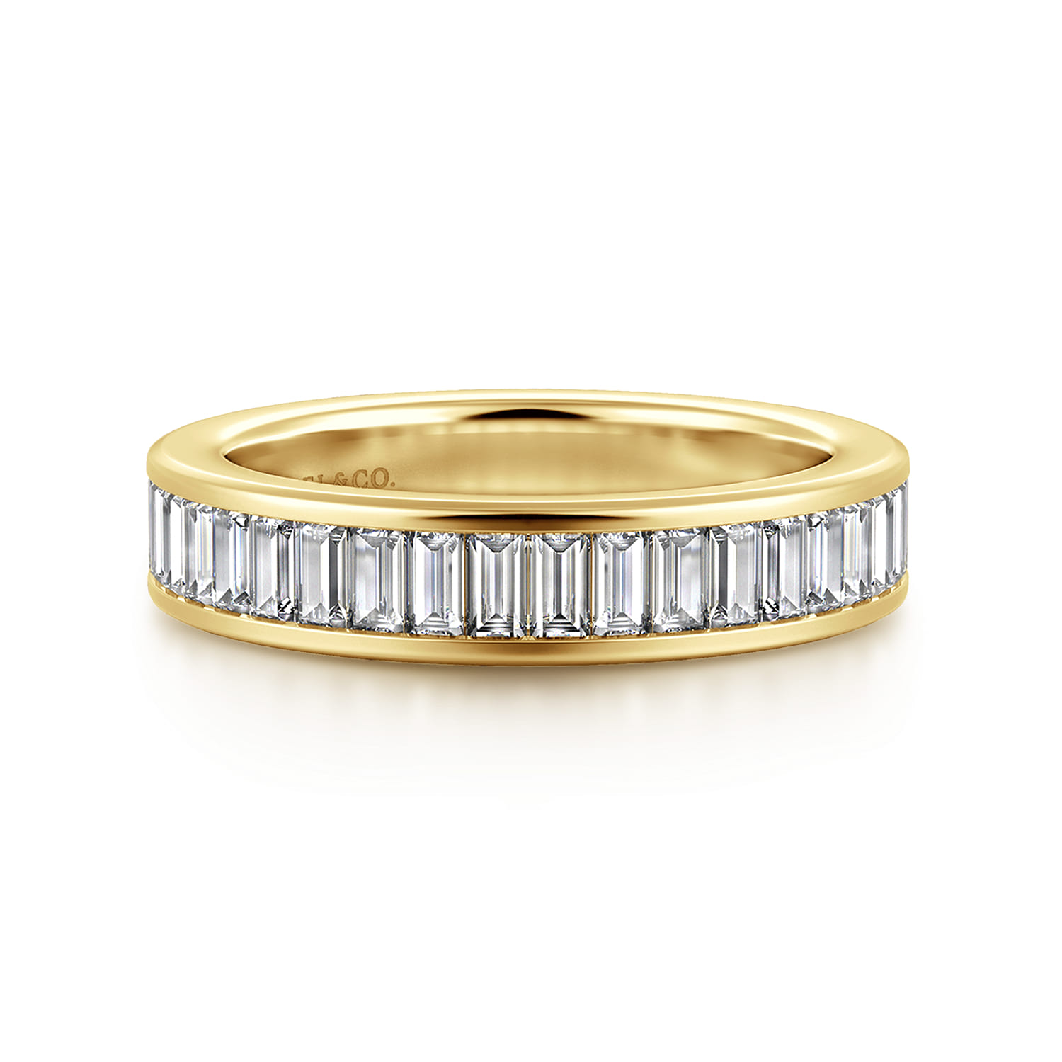 14K Yellow Gold Diamond Matching Wedding Band - 1.25 ct - Shot 1