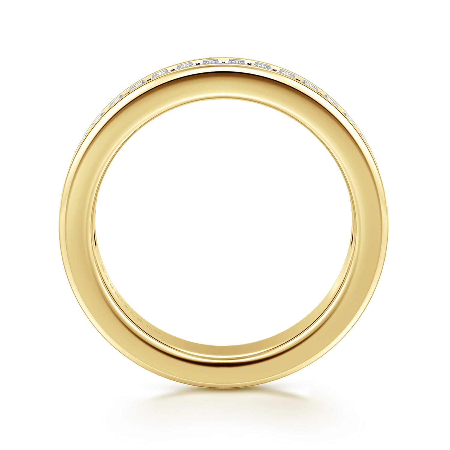 14K Yellow Gold Diamond Matching Wedding Band - 1.25 ct - Shot 2