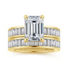 14K Yellow Gold Diamond Matching Wedding Band - 1.25 ct