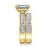 14K Yellow Gold Diamond Matching Wedding Band - 1.25 ct