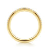 14K Yellow Gold Diamond Matching Wedding Band - 0.14 ct