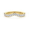 14K Yellow Gold Diamond Matching Wedding Band - 0.5 ct