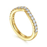 14K Yellow Gold Diamond Matching Wedding Band - 0.5 ct