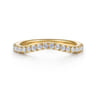 14K Yellow Gold Diamond Matching Wedding Band - 0.3 ct