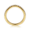 14K Yellow Gold Diamond Matching Wedding Band - 0.3 ct