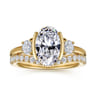 14K Yellow Gold Diamond Matching Wedding Band - 0.3 ct
