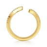 14K Yellow Gold Diamond Matching Wedding Band - 0.16 ct