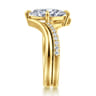 14K Yellow Gold Diamond Matching Wedding Band - 0.16 ct