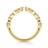 14K Yellow Gold Diamond Matching Wedding Band - 0.35 ct