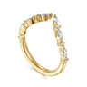 14K Yellow Gold Diamond Matching Wedding Band - 0.35 ct