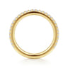 14K Yellow Gold Diamond Matching Wedding Band - 0.35 ct