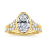14K Yellow Gold Diamond Matching Wedding Band - 0.3 ct