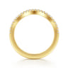 14K Yellow Gold Diamond Matching Wedding Band - 0.15 ct