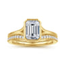 14K Yellow Gold Diamond Matching Wedding Band - 0.15 ct