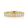 14K Yellow Gold Diamond Matching Wedding Band - 0.95 ct