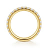 14K Yellow Gold Diamond Matching Wedding Band - 0.95 ct