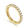 14K Yellow Gold Diamond Matching Wedding Band - 0.95 ct