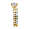 14K Yellow Gold Diamond Matching Wedding Band - 0.95 ct