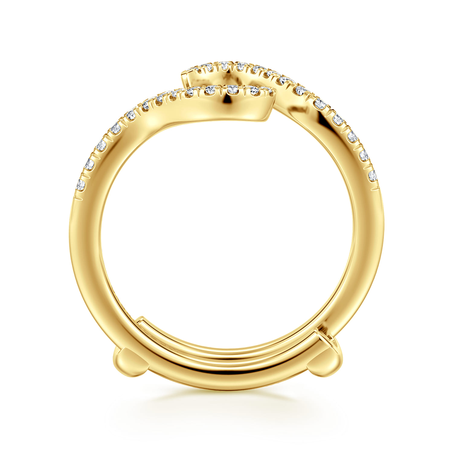 14K Yellow Gold Diamond Matching Wedding Band - 0.21 ct - Shot 2