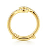 14K Yellow Gold Diamond Matching Wedding Band - 0.21 ct